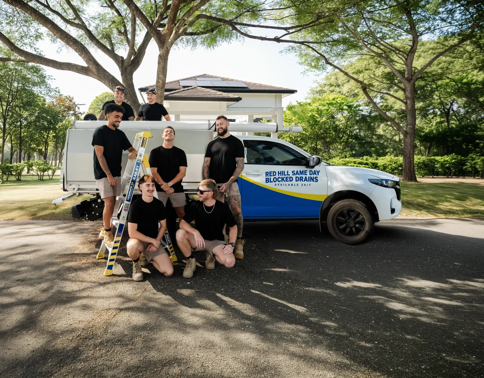 Red Hill Same Day Blocked Drains team and ute
